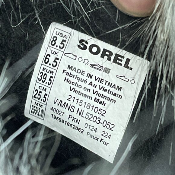 SOREL Women's Joan of Arctic Waterproof Boot - Quarry, Black - 8.5 NWB S086 - Picture 5 of 7